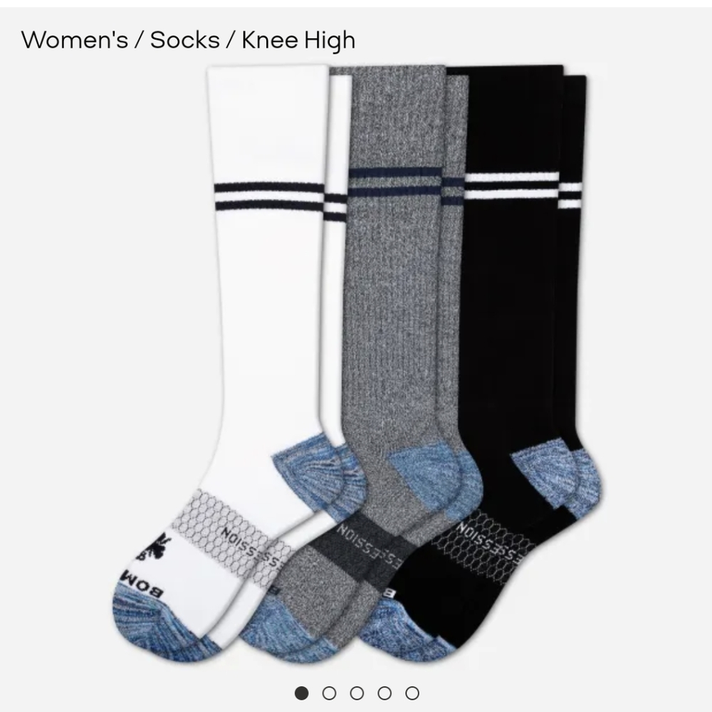 Bombas Women's Compression Sock 3-Pack (20-30mmHg)